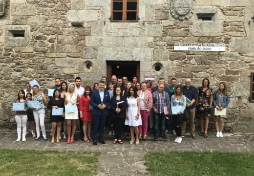 Os 20 alumnos do Obradoiro de Emprego de Santa Comba, Mazaricos e Dumbría formáronse en xardinería e promoción turística